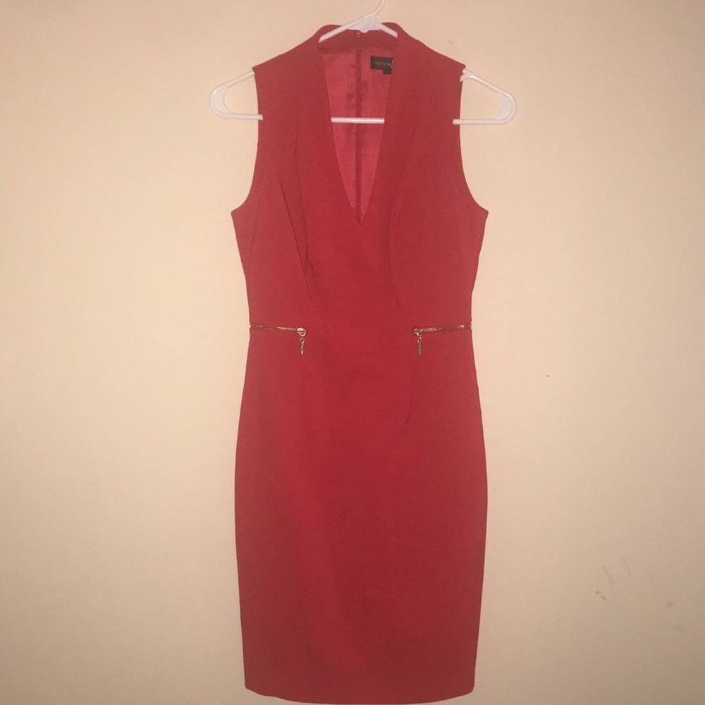 Marciano Red Pencil Dress
